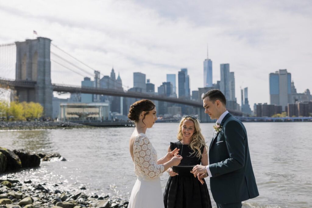 Cérémonie de mariage à New York avec wedding planner et officiante